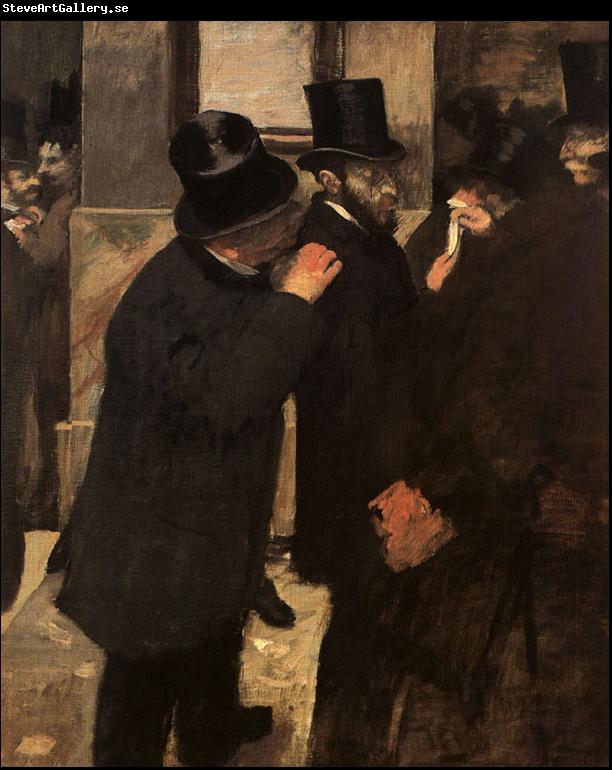 Edgar Degas At the Stock Exchange